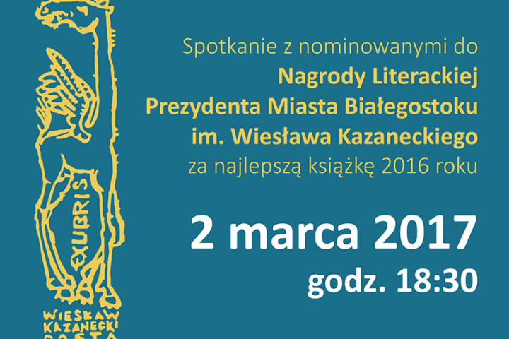 Spotkanie z autorami nominowanymi do Nagrody Kazaneckiego